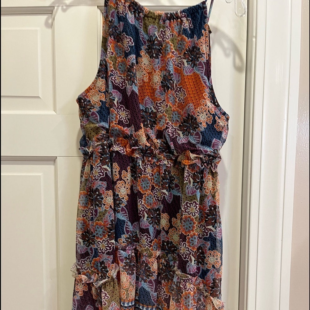 𝅺Orange and purple NYCollection blouse/dress